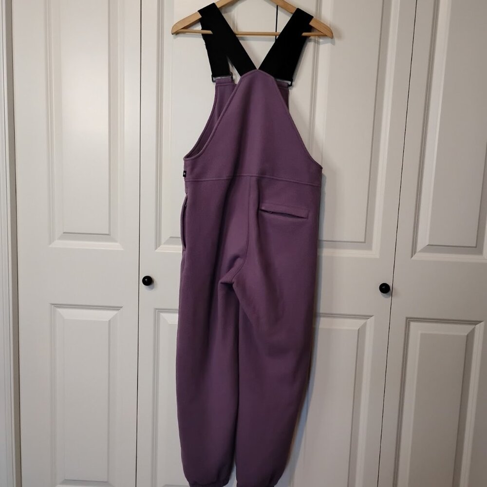 Aritzia TNA Women's Violet Haze Adjustable Strap Orwell Fleece Overall Size XS - Picture 2 of 7